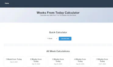Weeks From Today Calculator gallery image