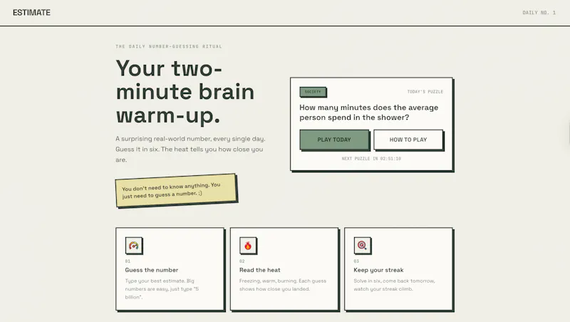 Estimate screenshot 1