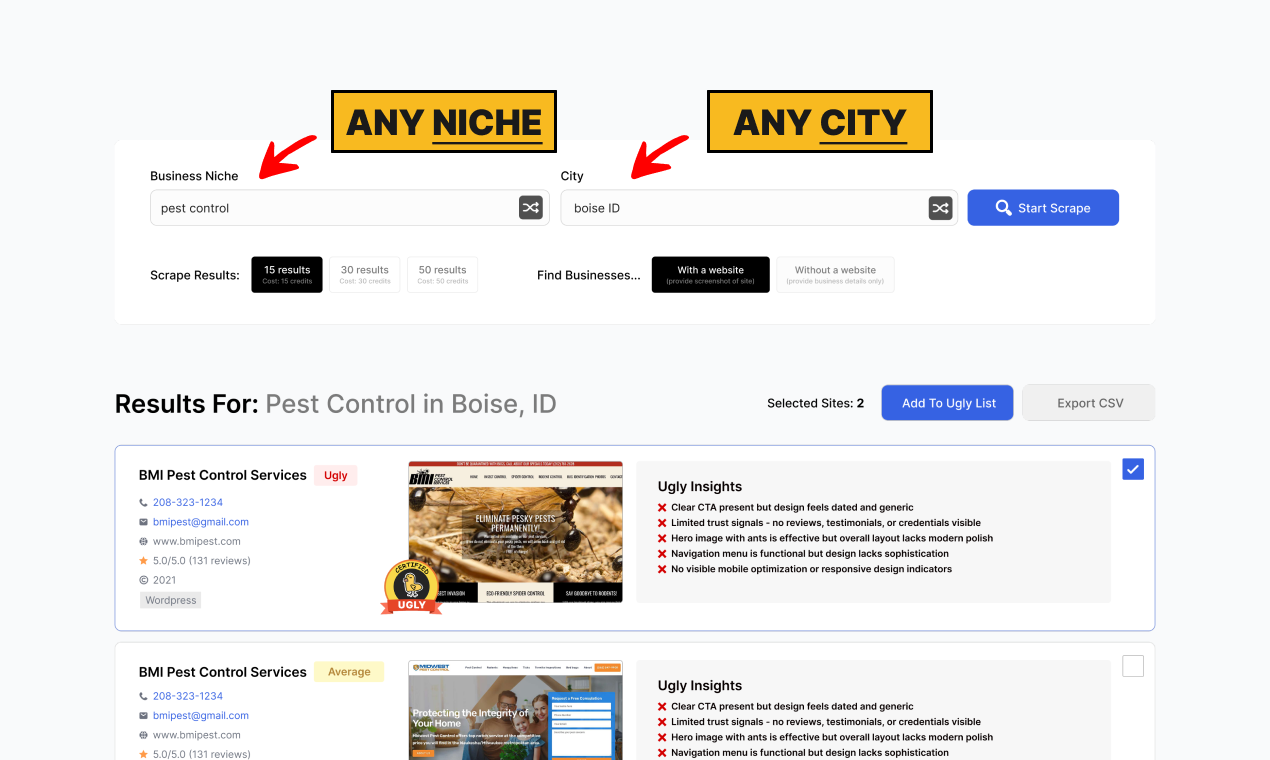 Ugly Site Scraper gallery image