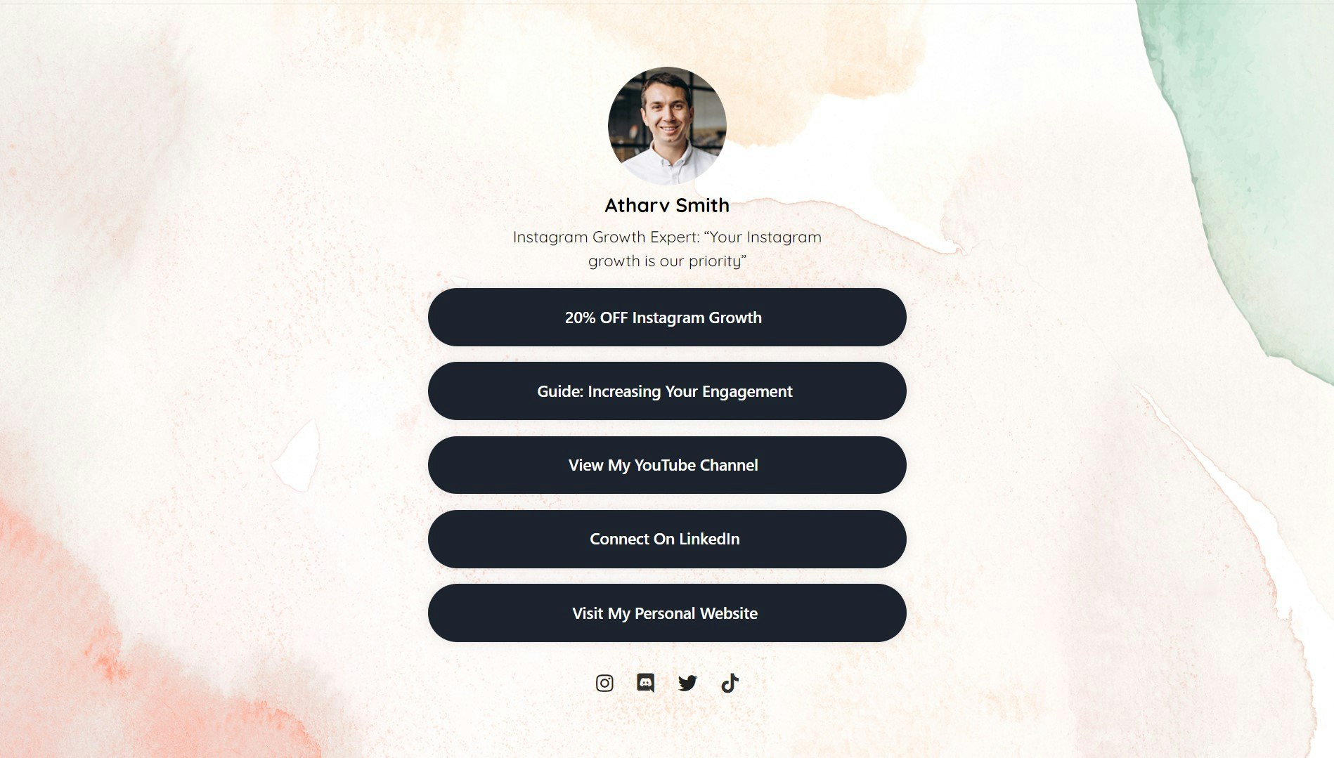 Meek Saas - Modeltheme에 의해 Bio SaaS 링크 미디어 6