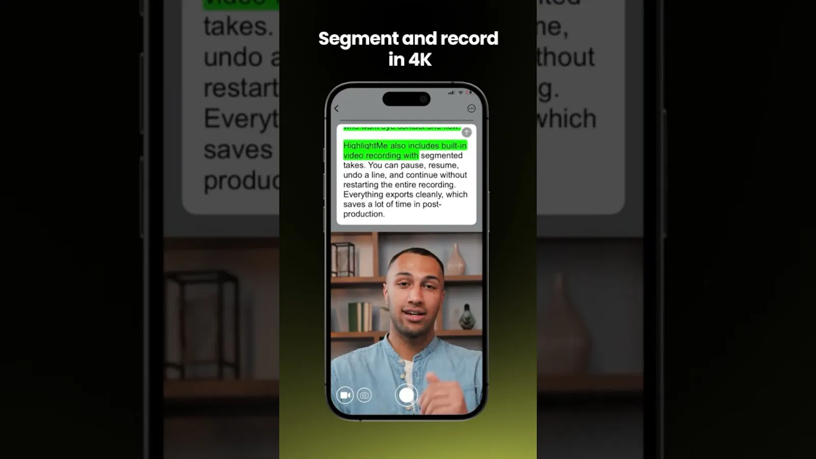 HighlightMe - Teleprompter screenshot 1 (video preview)