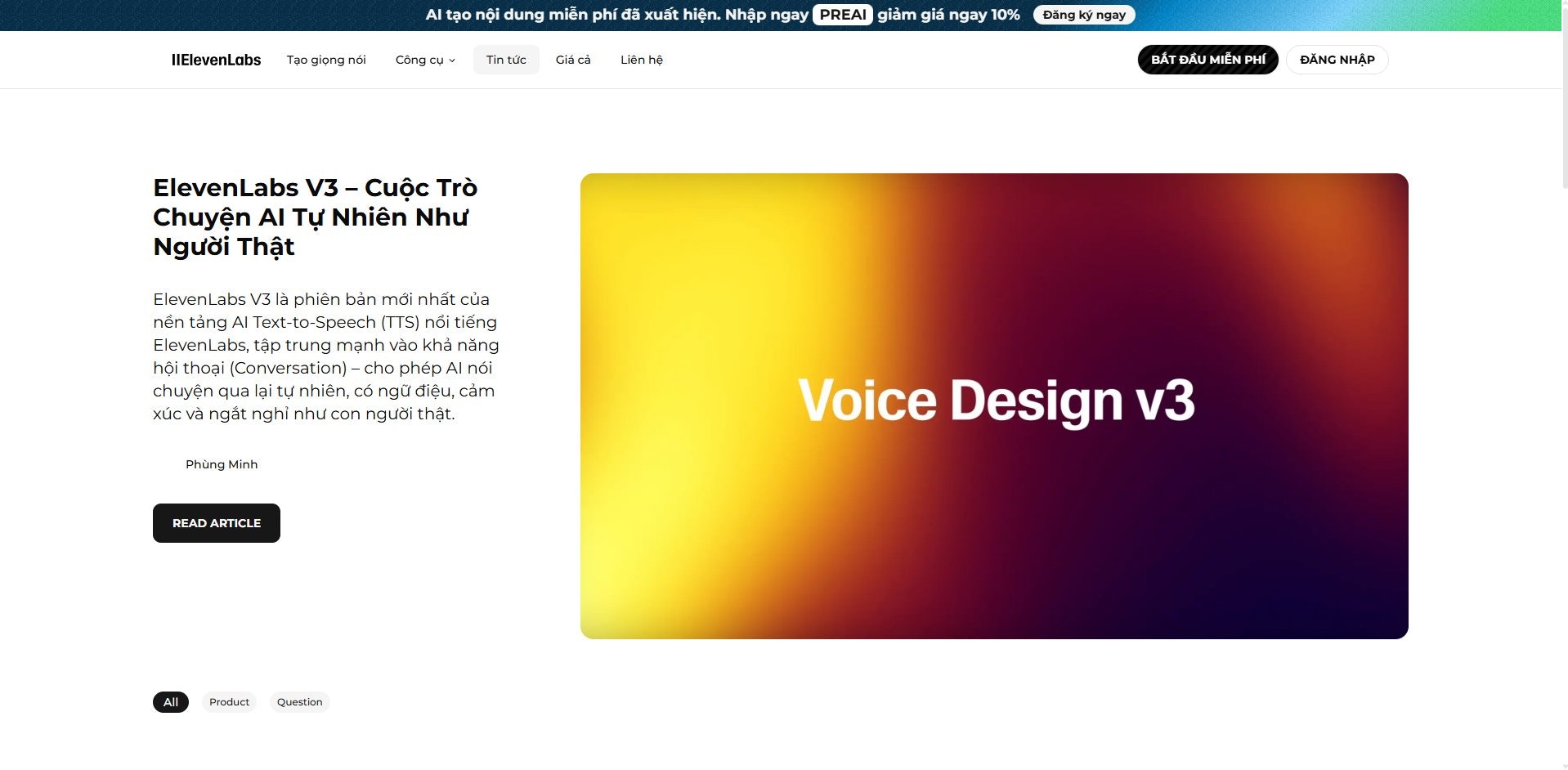 ElevenLabs8 - Screenshot 5 showing product features and functionality