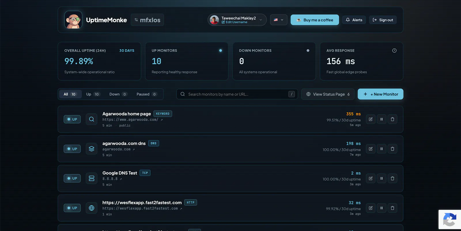Uptime Monke screenshot 3