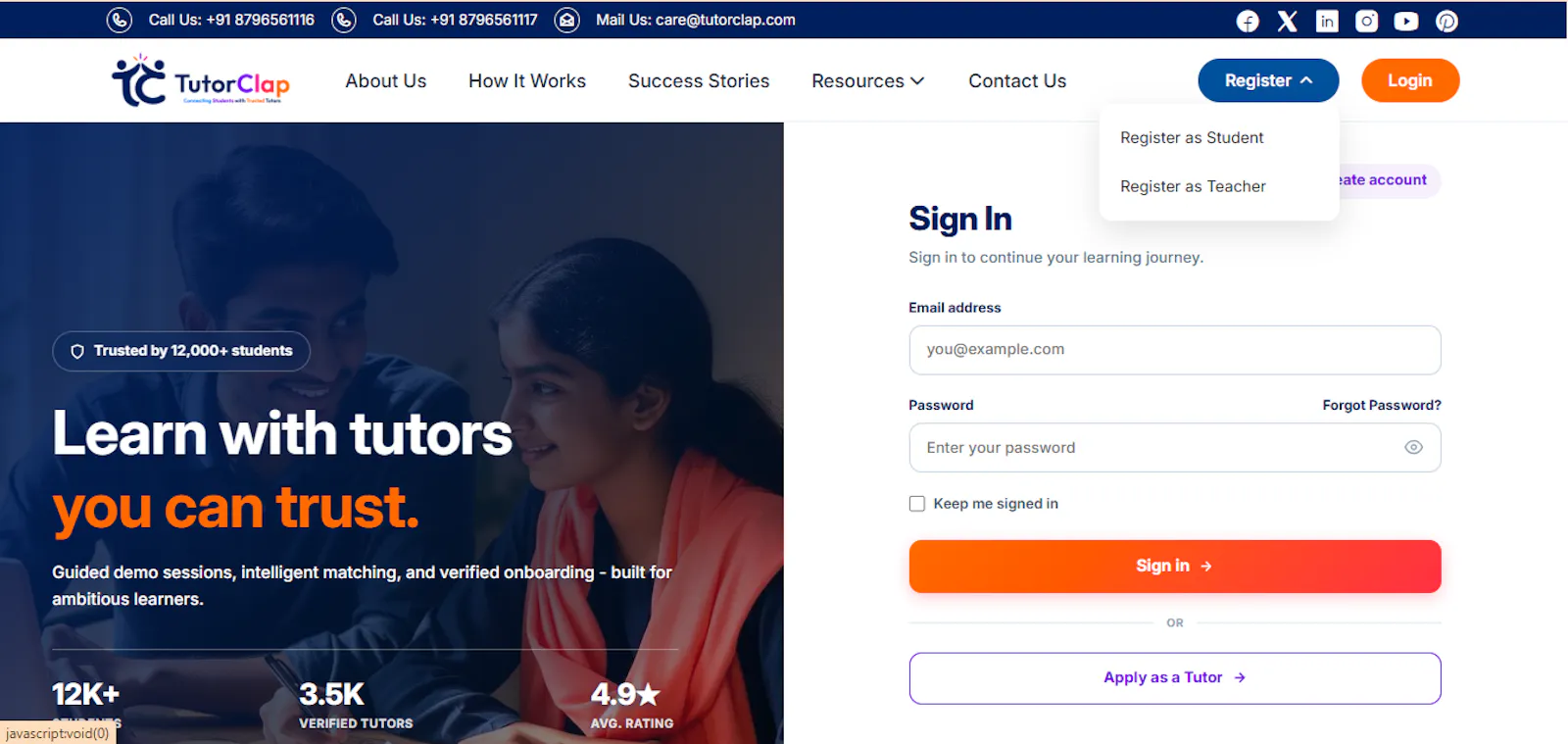 Tutor Clap screenshot 2
