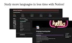Language Learning Template with Notion image