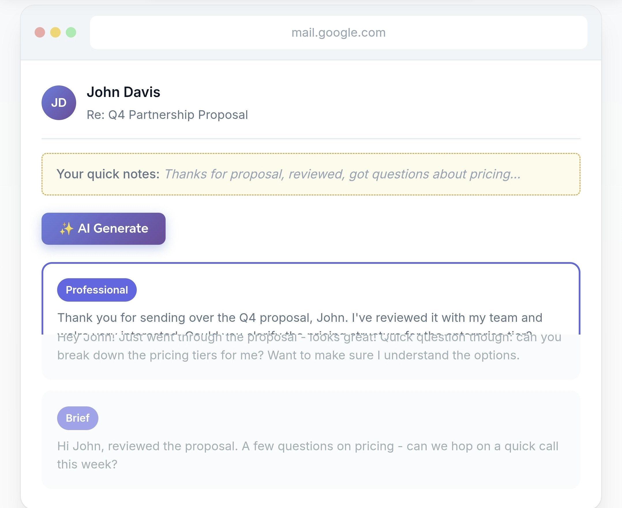 GhostPen - AI Email Assistant gallery image