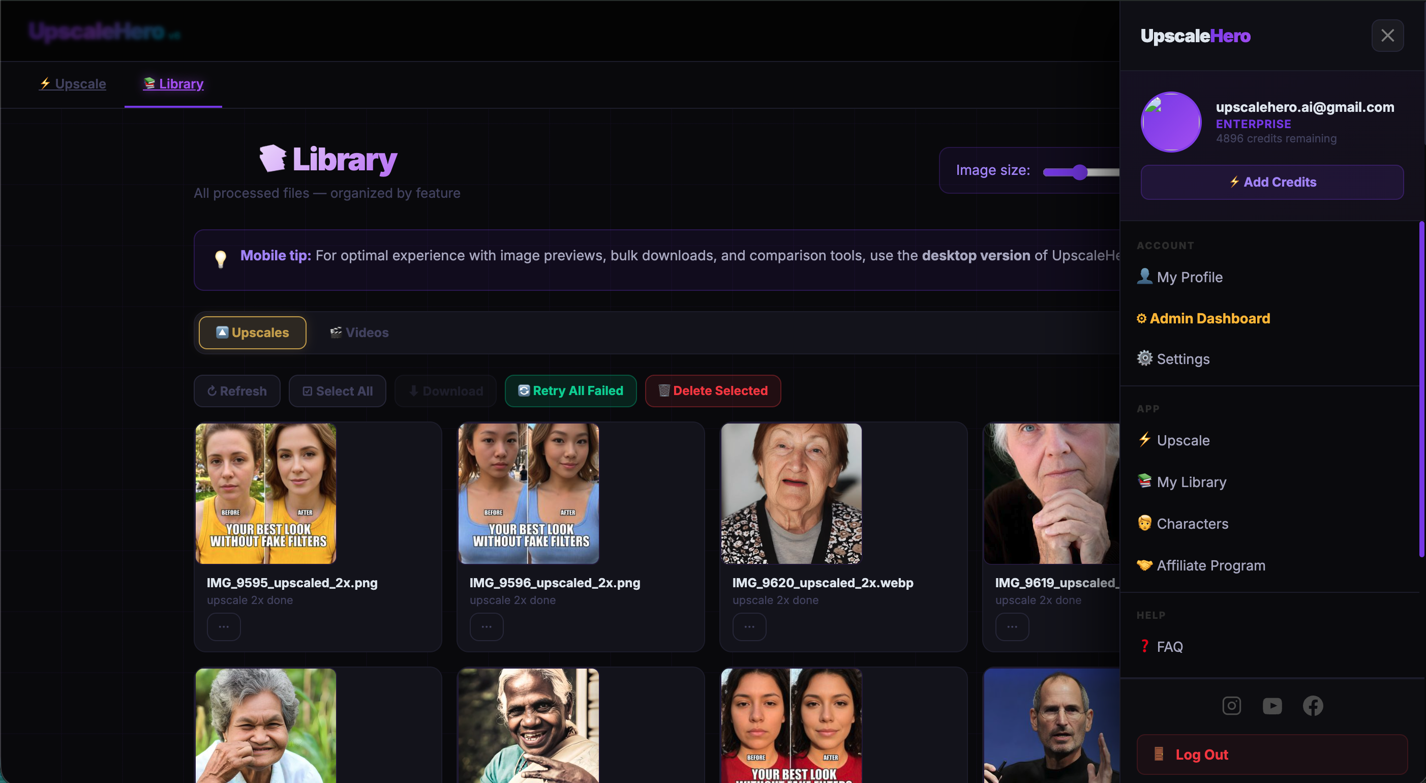 First Ai Bulk Upscaling tool of its kind gallery image