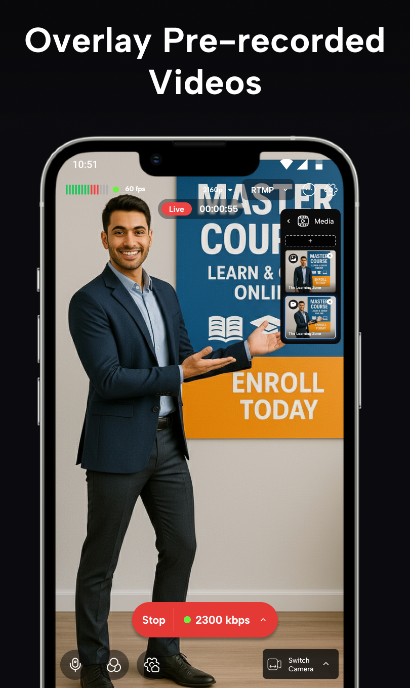 StreamyCam: Mobile Streaming Studio gallery image