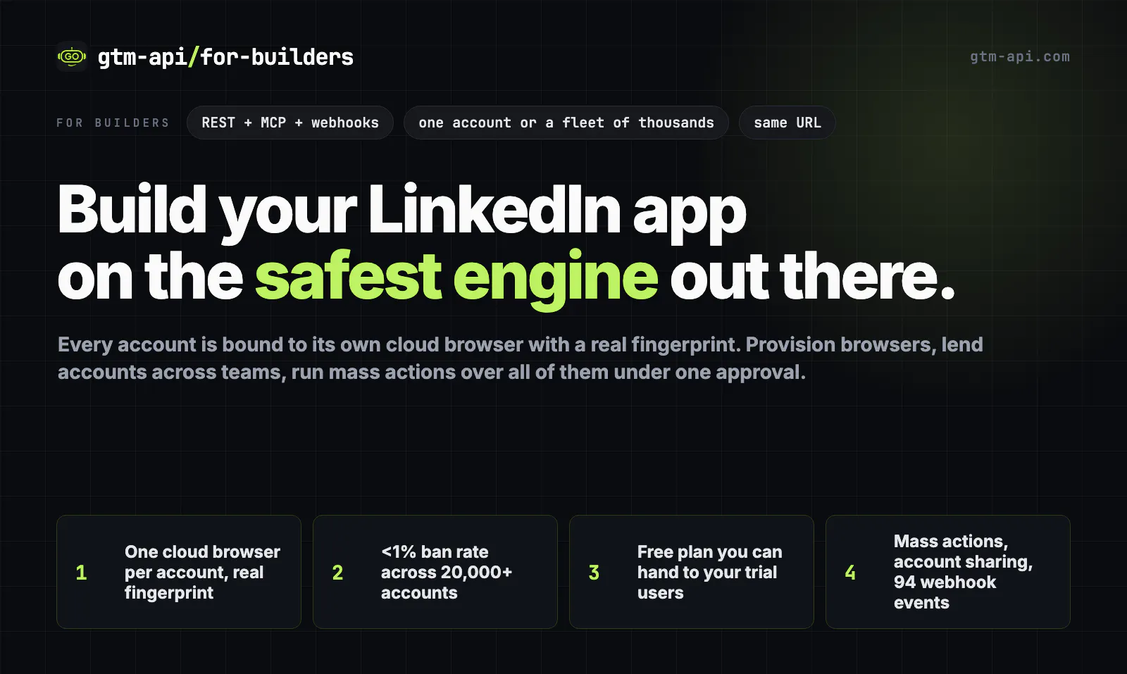 gtm-api.com: Safe LinkedIn MCP gallery image