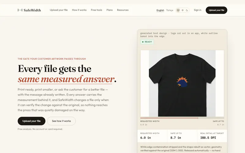 SafeWidth screenshot 2
