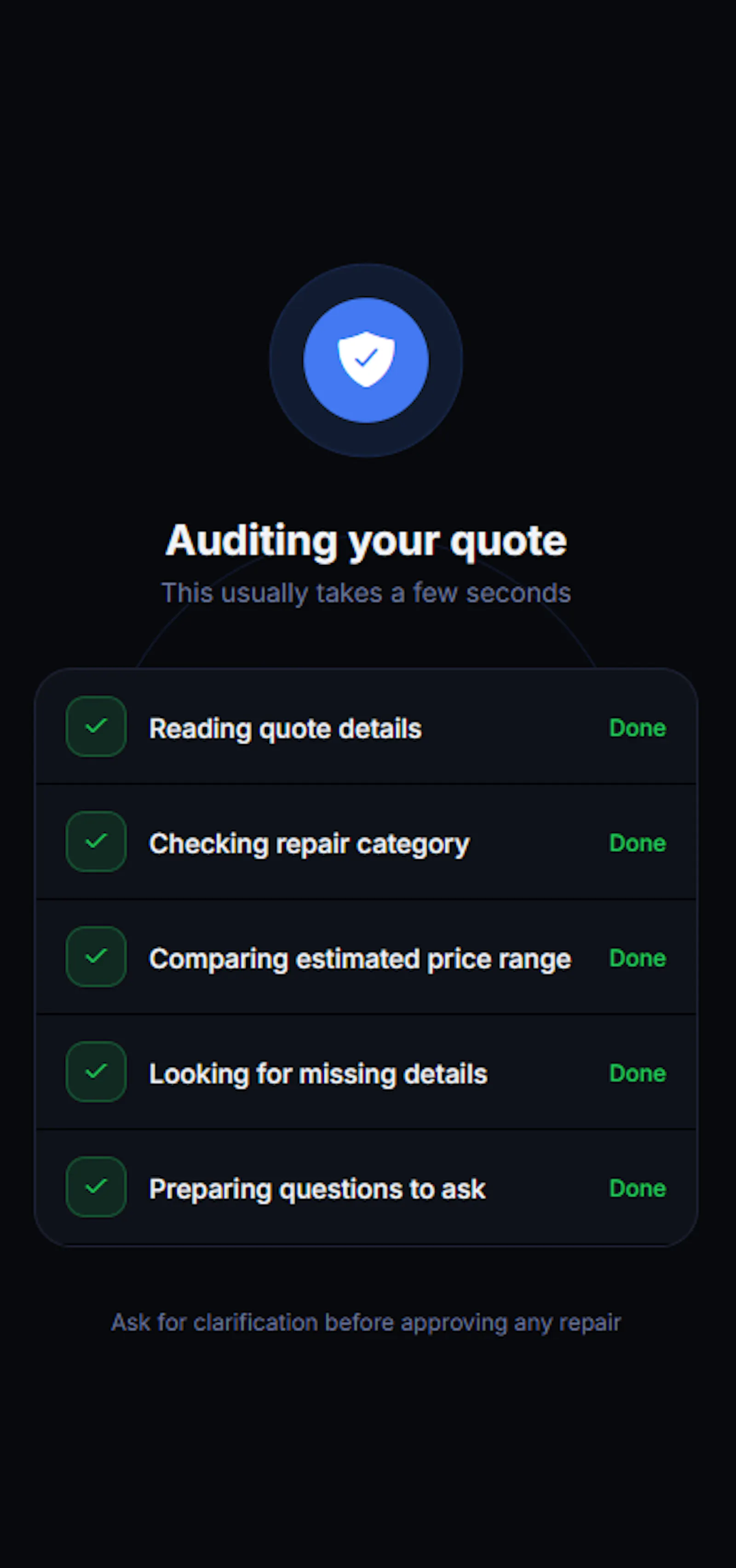 QuoteShield screenshot 2