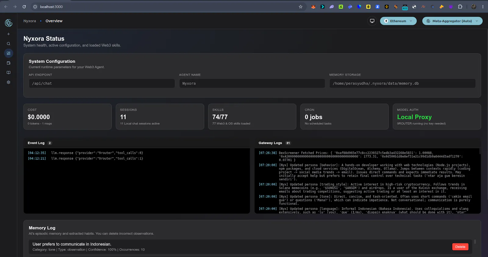 Nyxora Protocol screenshot 3