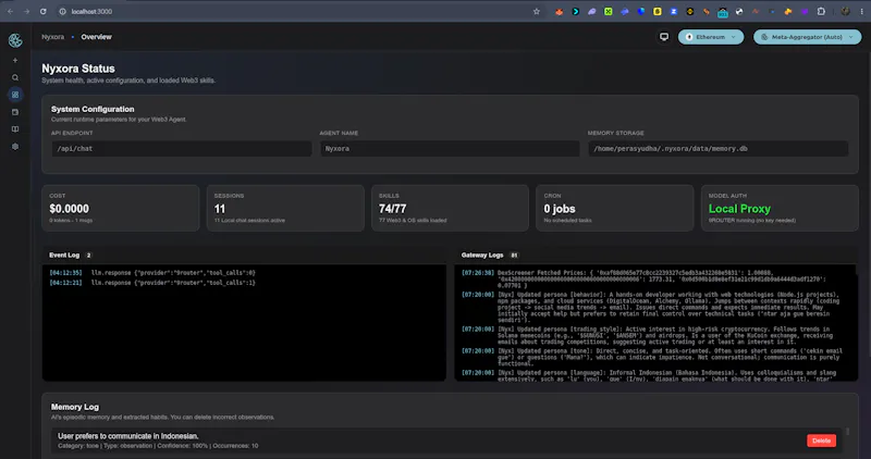 Nyxora Protocol screenshot 3