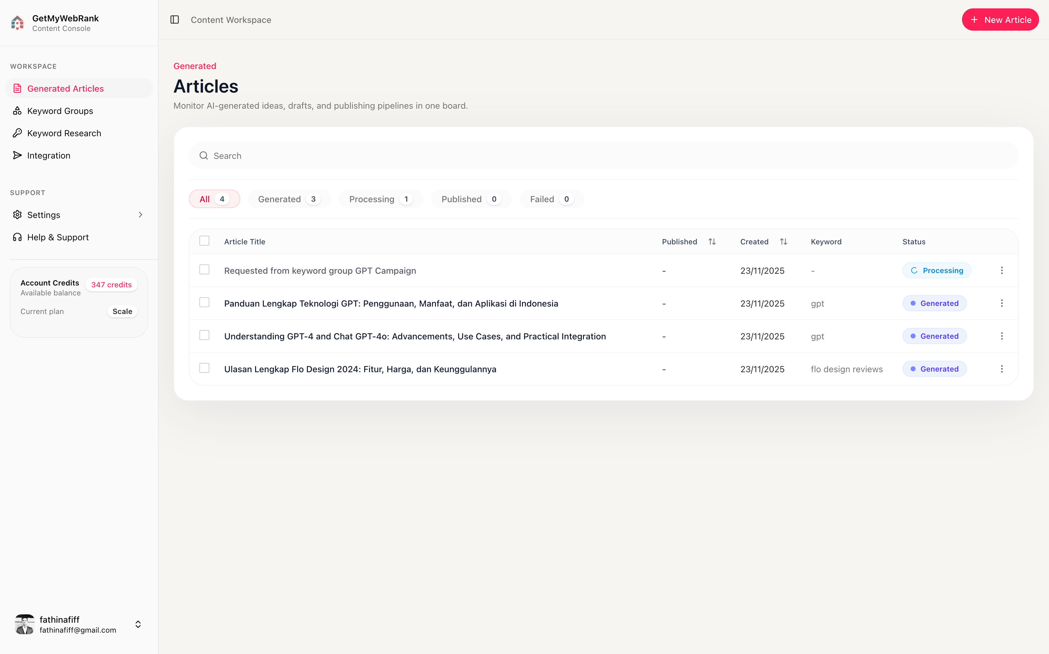 GetMyWebRank - SEO Autopilot gallery image