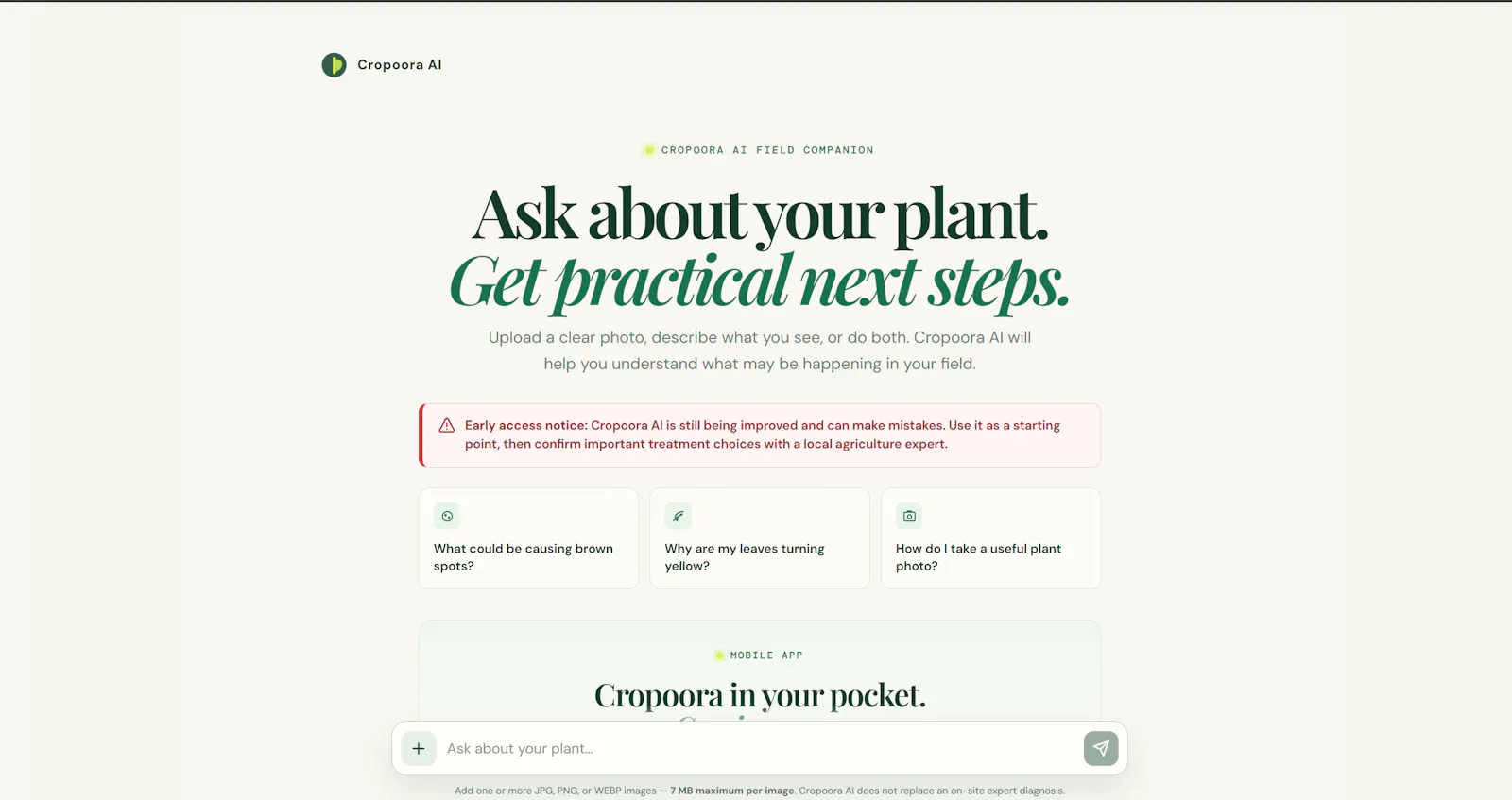 Cropoora screenshot 1