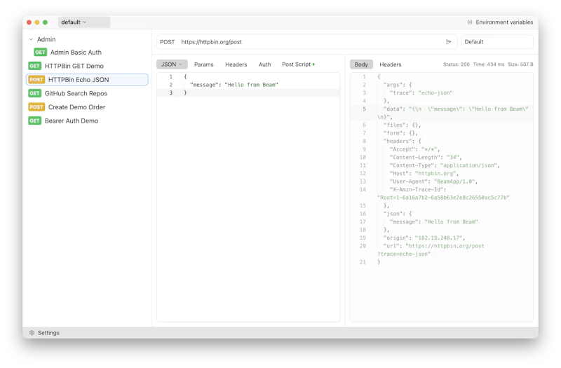 Beam screenshot 1