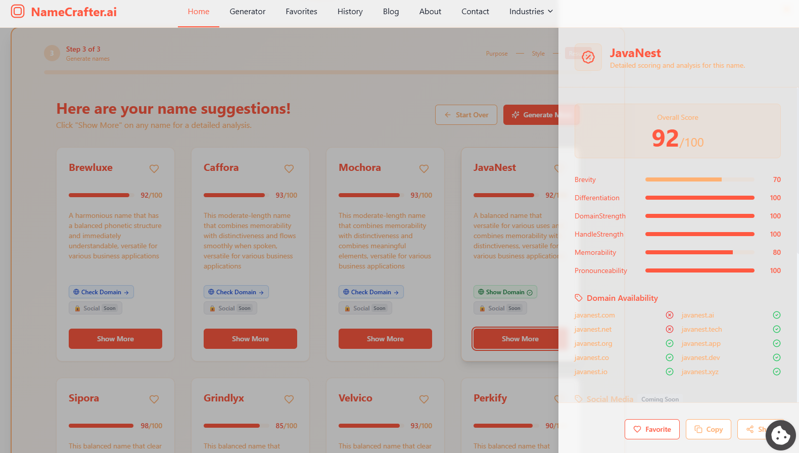 NameCrafter.ai gallery image