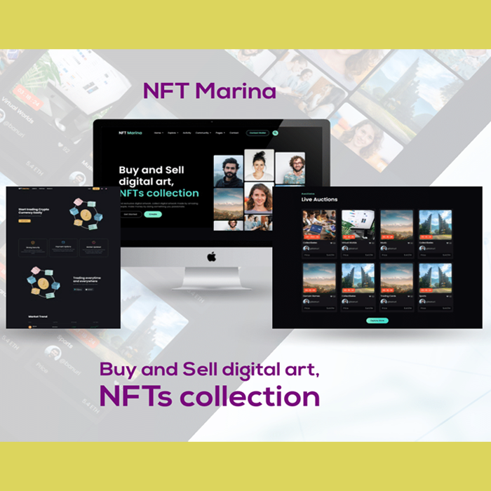 NFT码头着陆模板