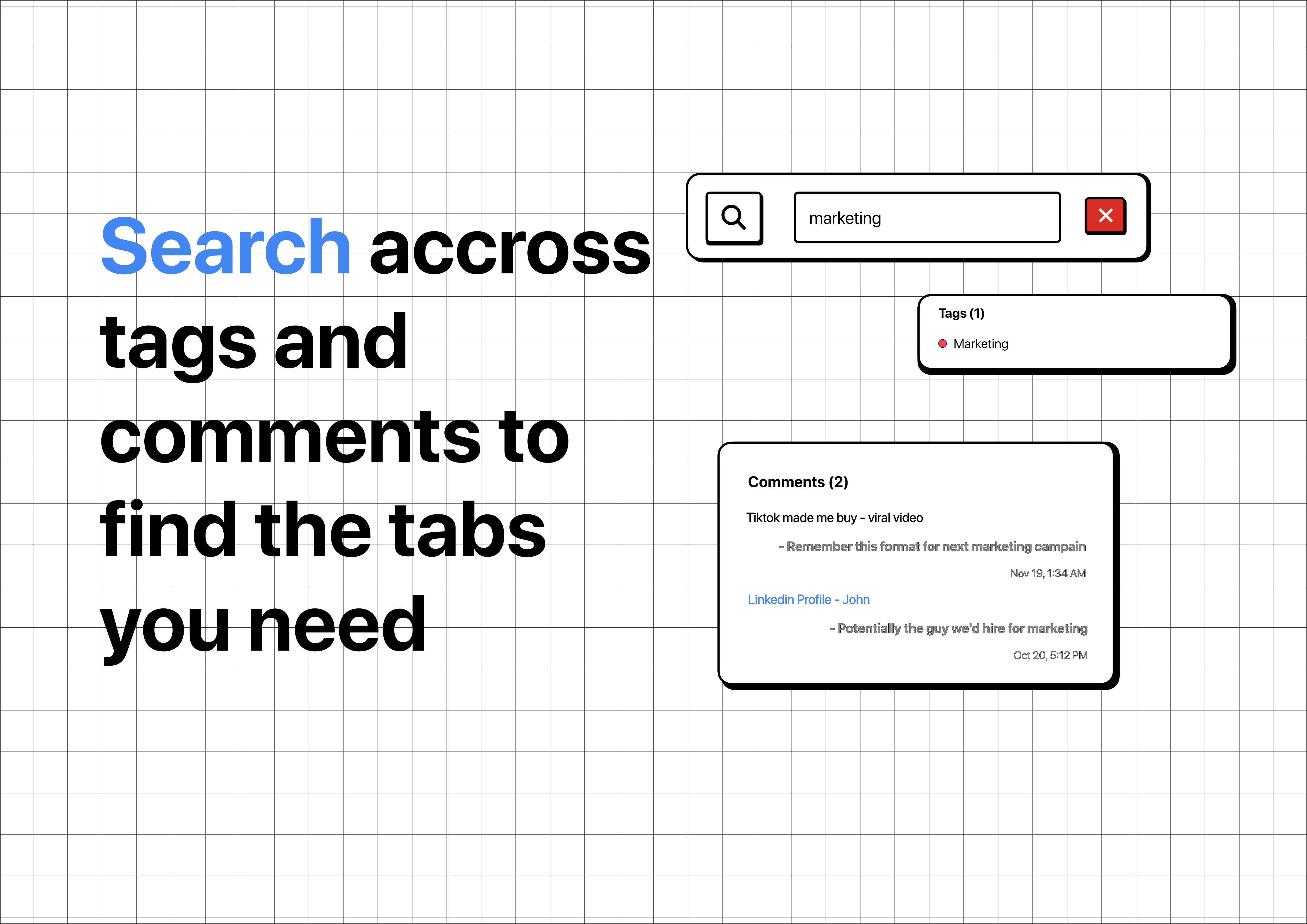 Tag my Tab - Screenshot 4 showing product features and functionality