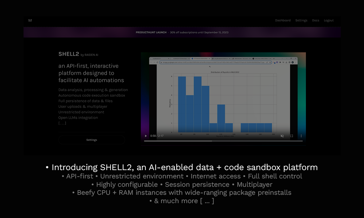 Raiden ai의 Shell2 - API, 인터넷, 멀티 플레이어, Open LLMS를 사용한 코드 통역사 미디어 2
