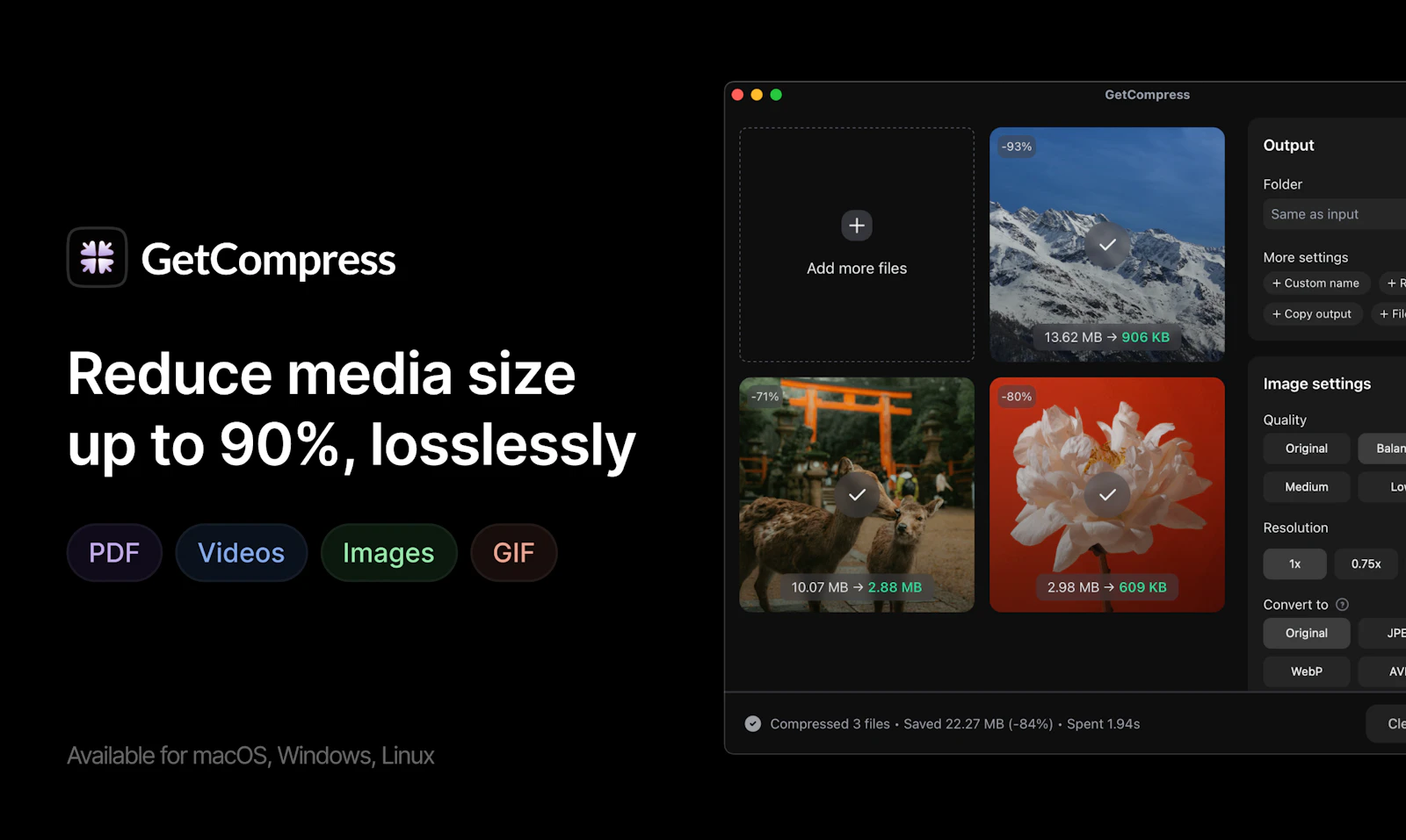 GetCompress screenshot 2
