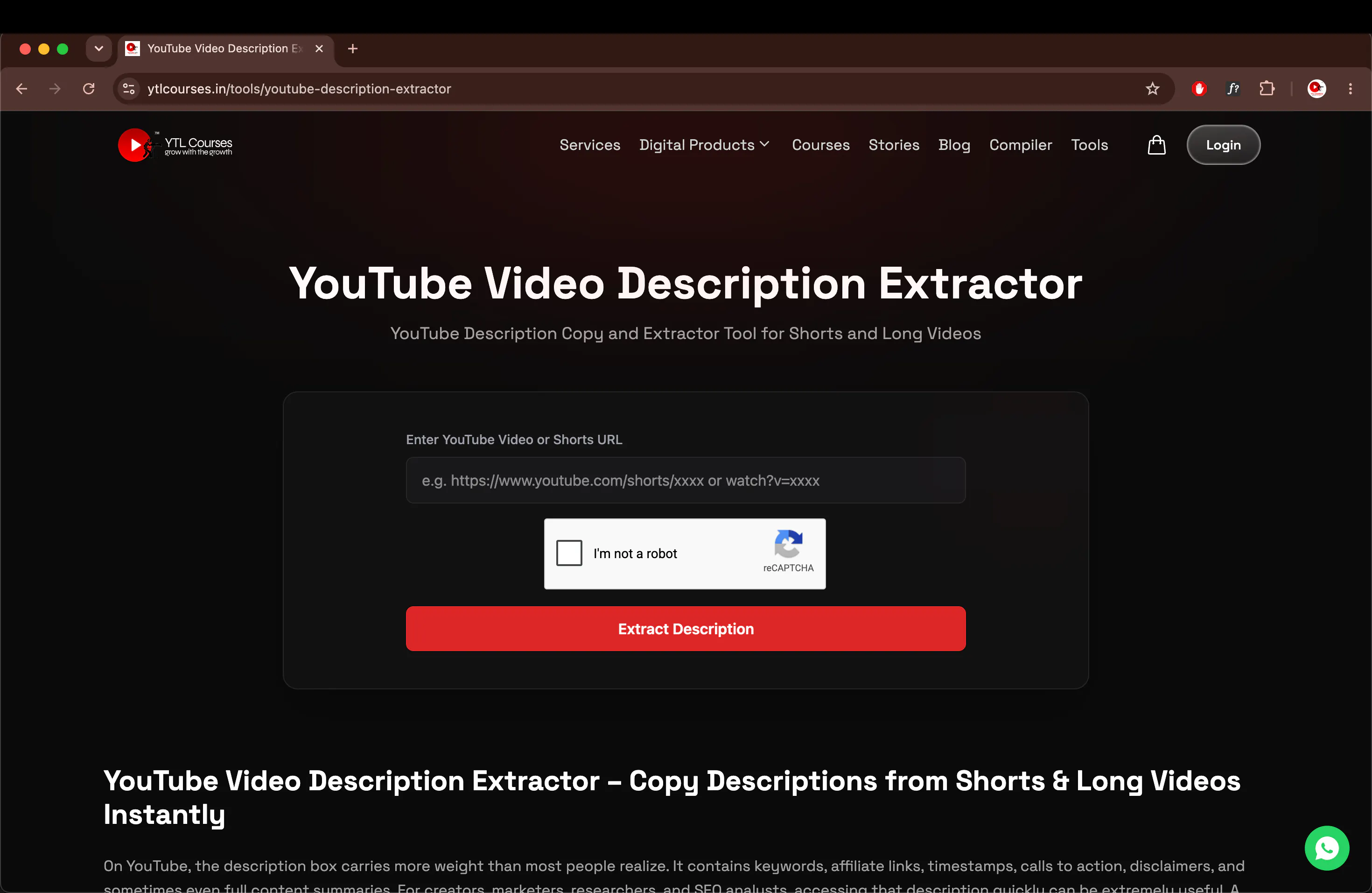 YouTube Description Extractor PRO gallery image