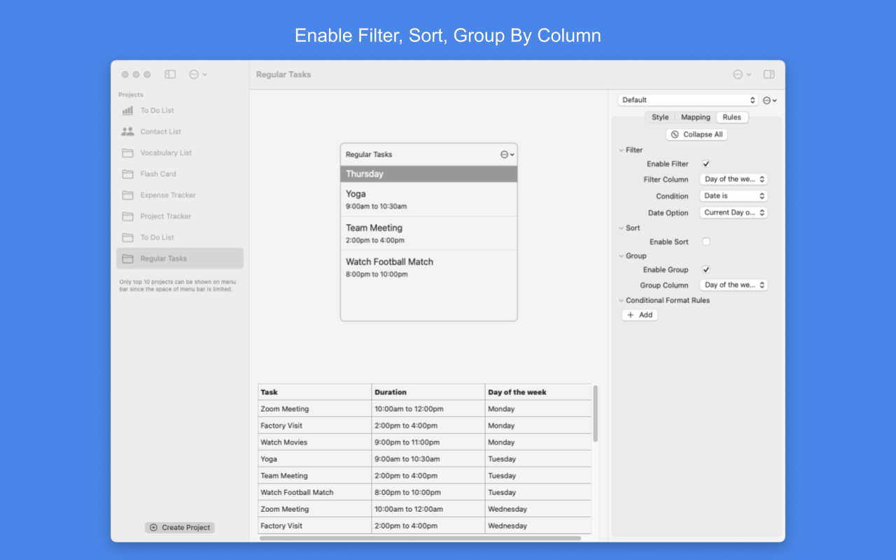 Media Menubargrid - Ubah Lembaran Google ke Aplikasi Bar Menu Mac 7