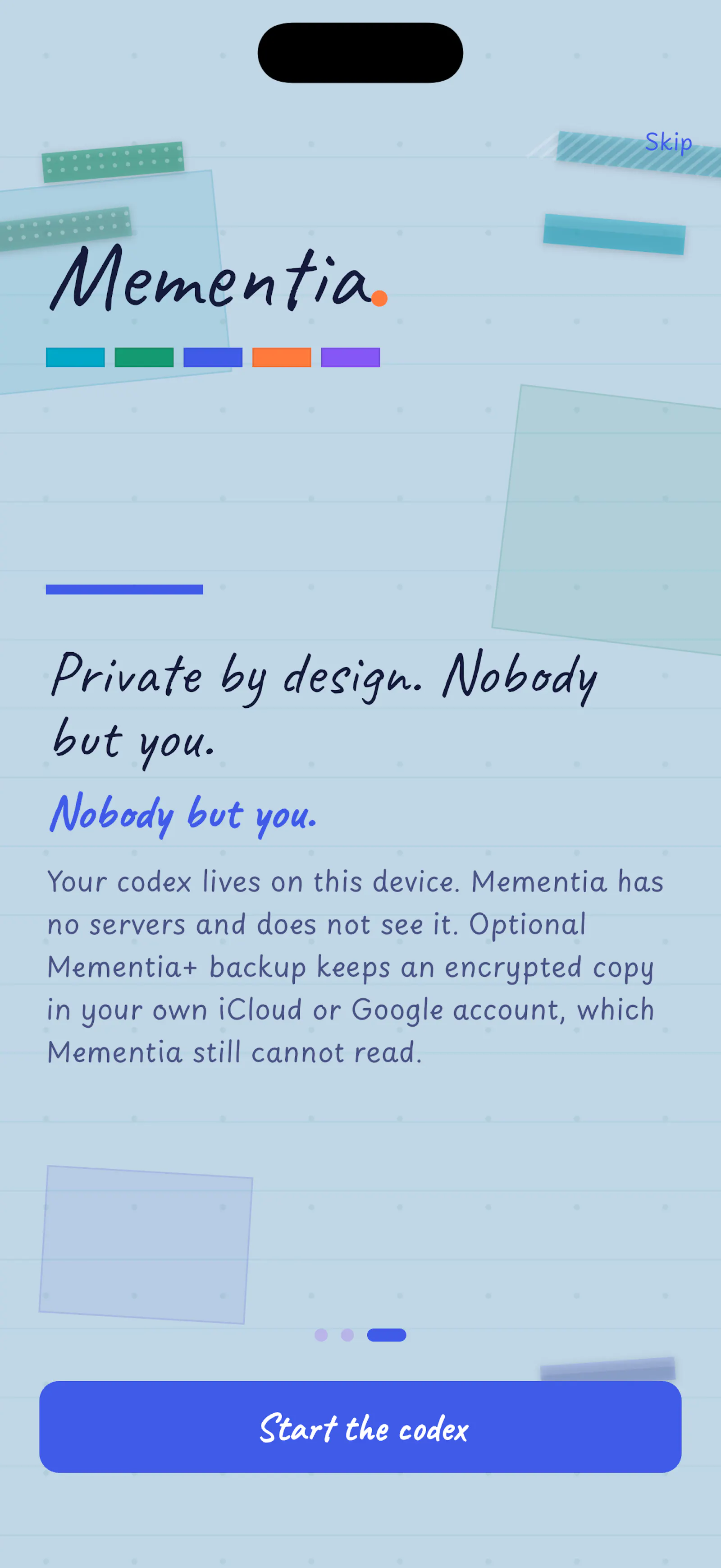 Mementia: Journal & Codex screenshot 4
