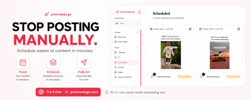post ready go, Social media in one place screenshot 2