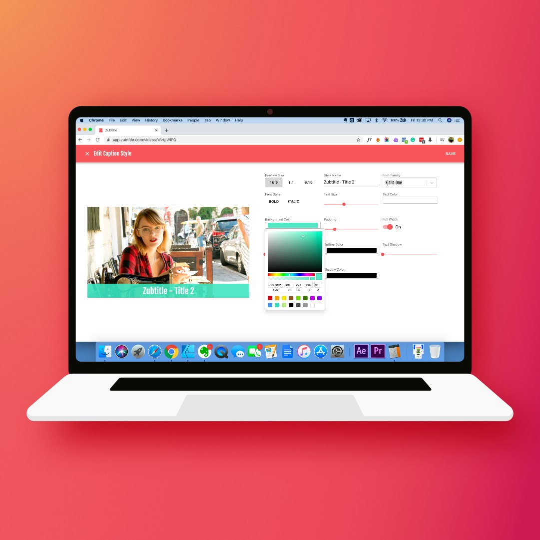 Zubtitle — screenshot 6 showing tool features and UI