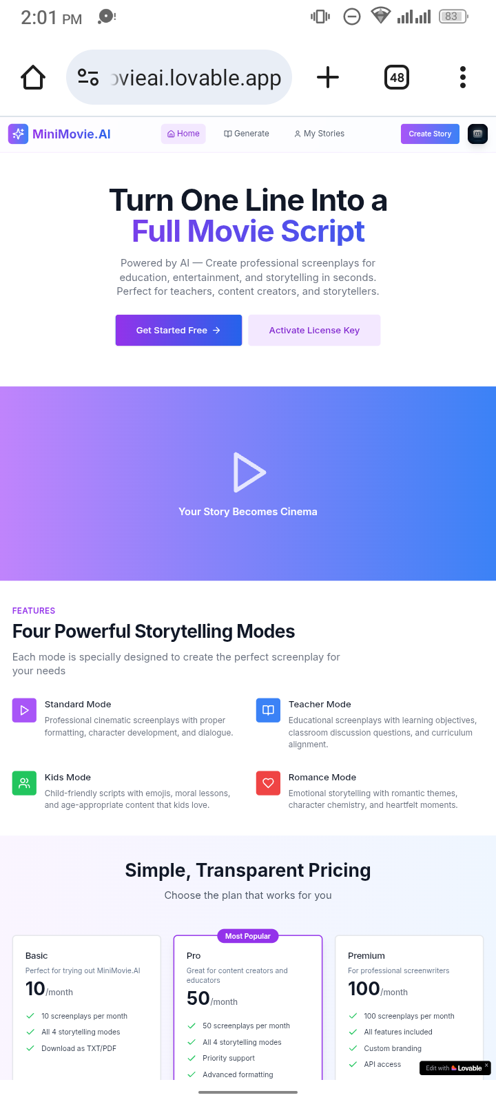 MiniMovie.AI  gallery image