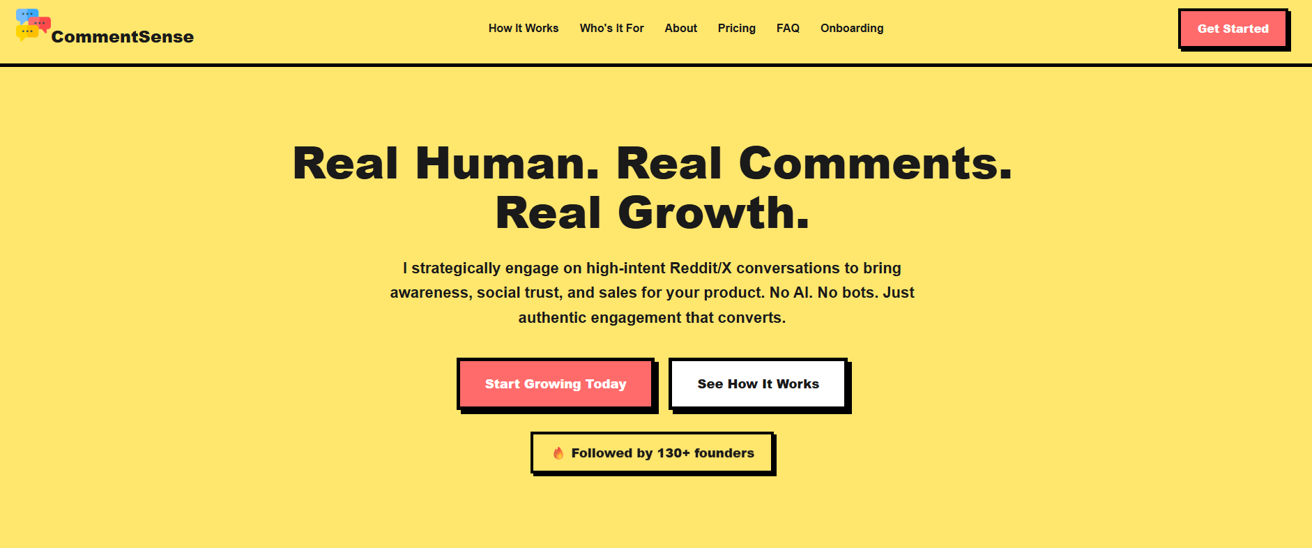 CommentSense - Main product screenshot demonstrating key features and user interface
