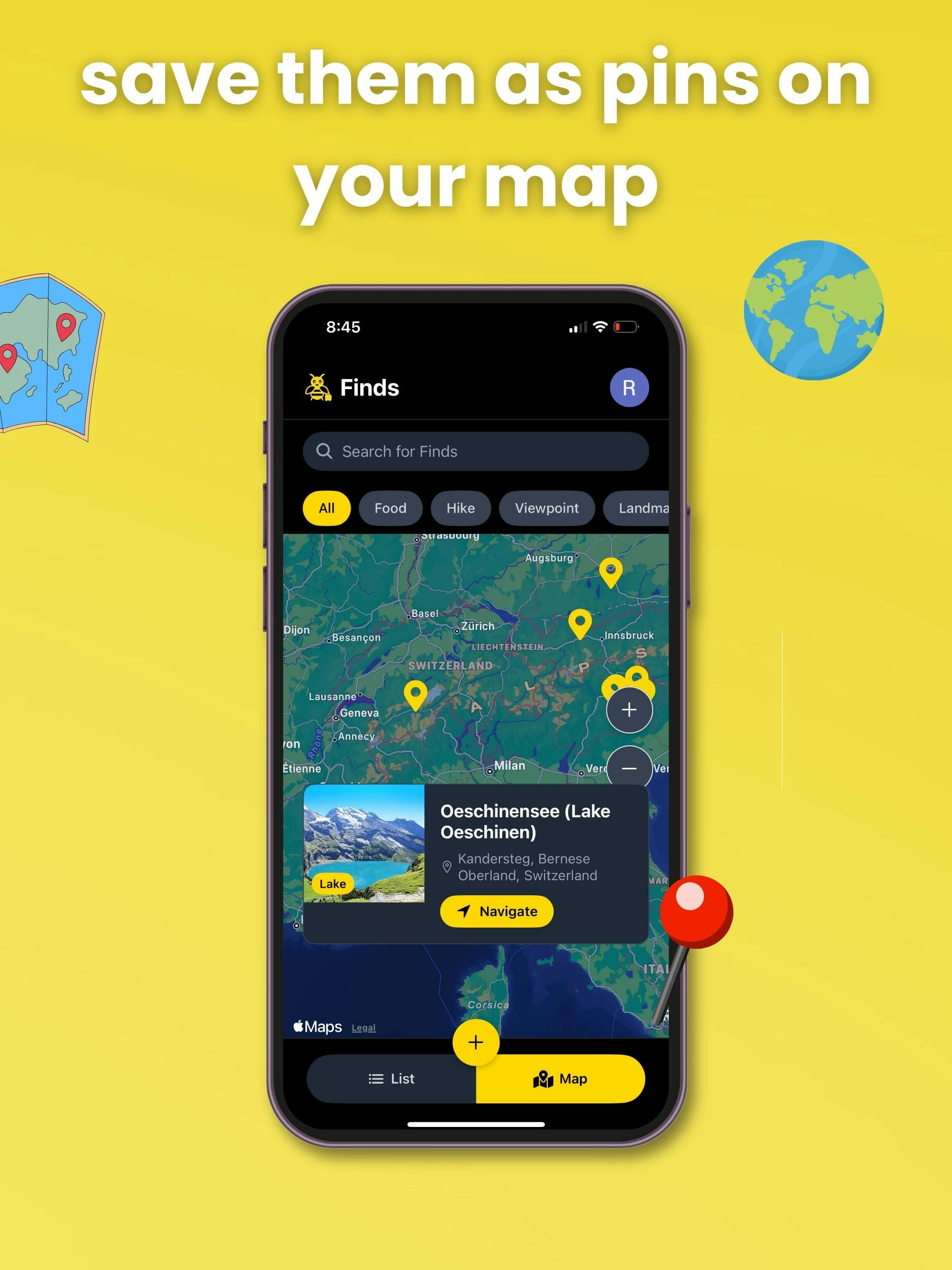 Travel Bug - Transform every travel gem from TikTok/IG into pins on a map media 5