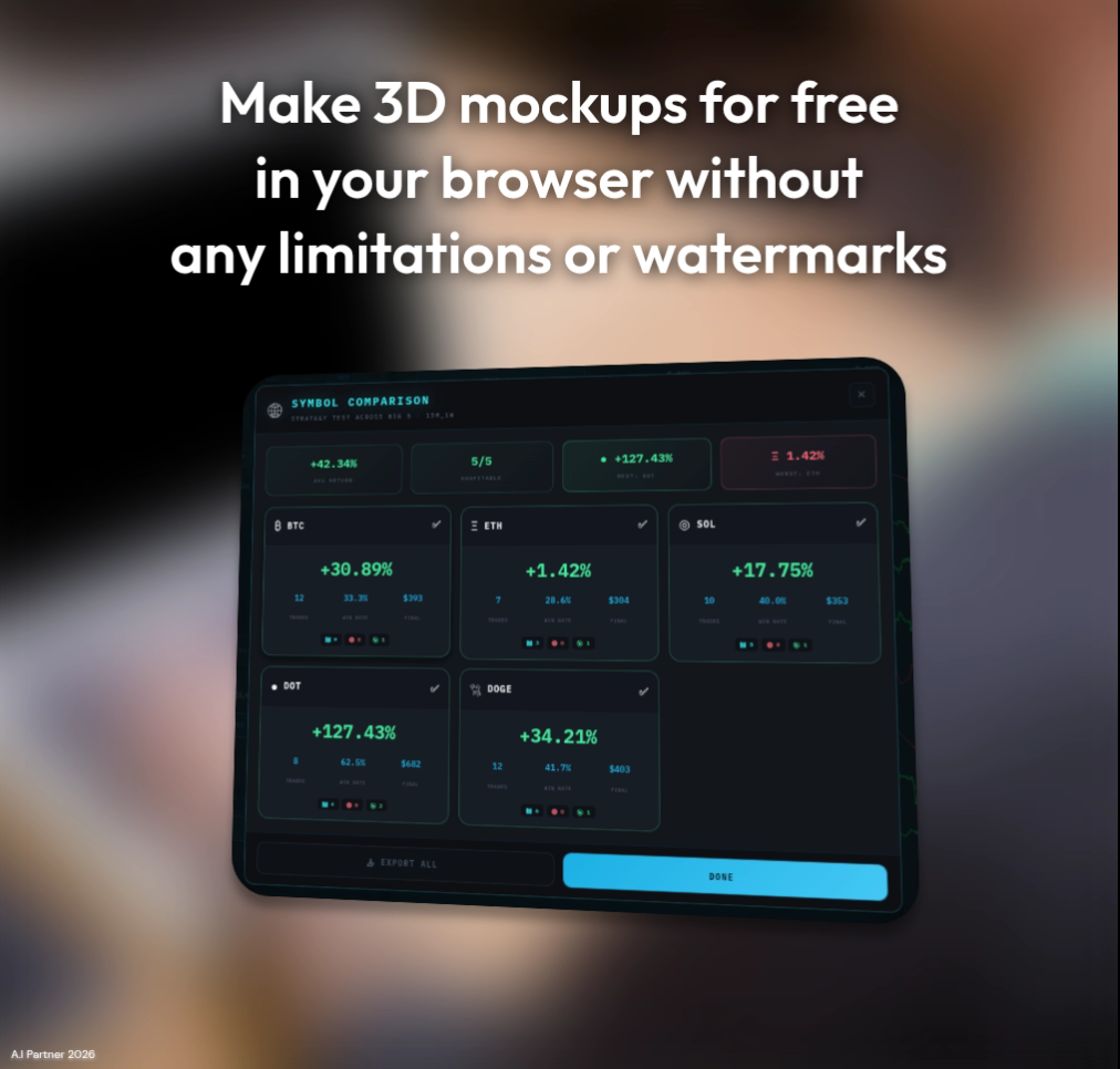 Mock-up Buzz - 3D Mock-ups Made Easy gallery image