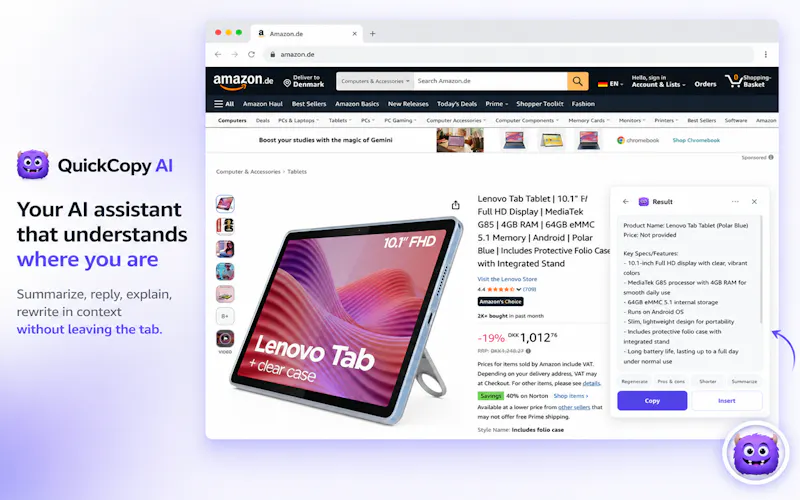 QuickCopy AI screenshot 2