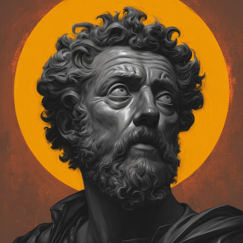 Becoming Stoic - Daily Wisdom - Product Hunt launch logo and brand identity