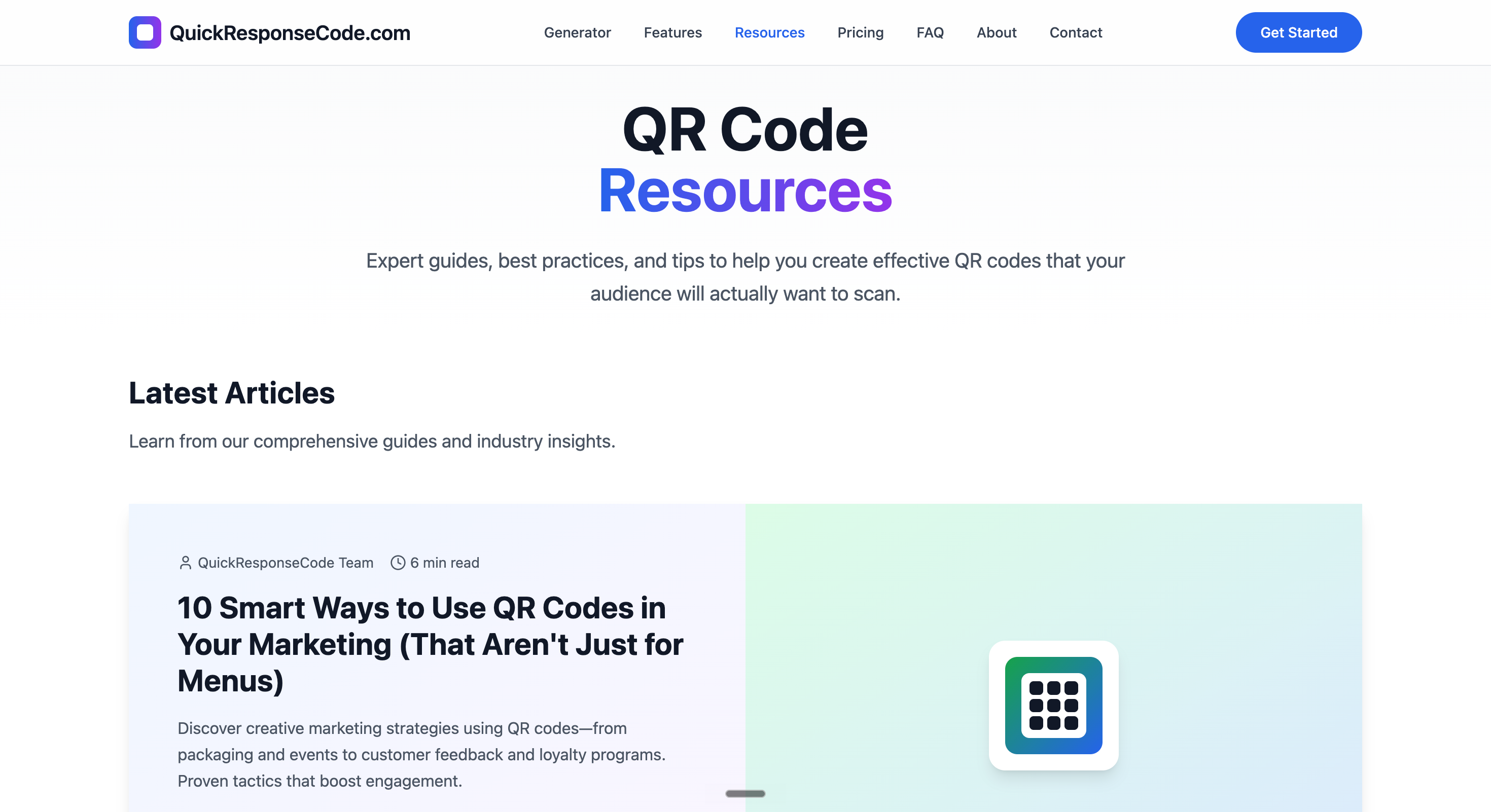 QuickResponseCode.com gallery image