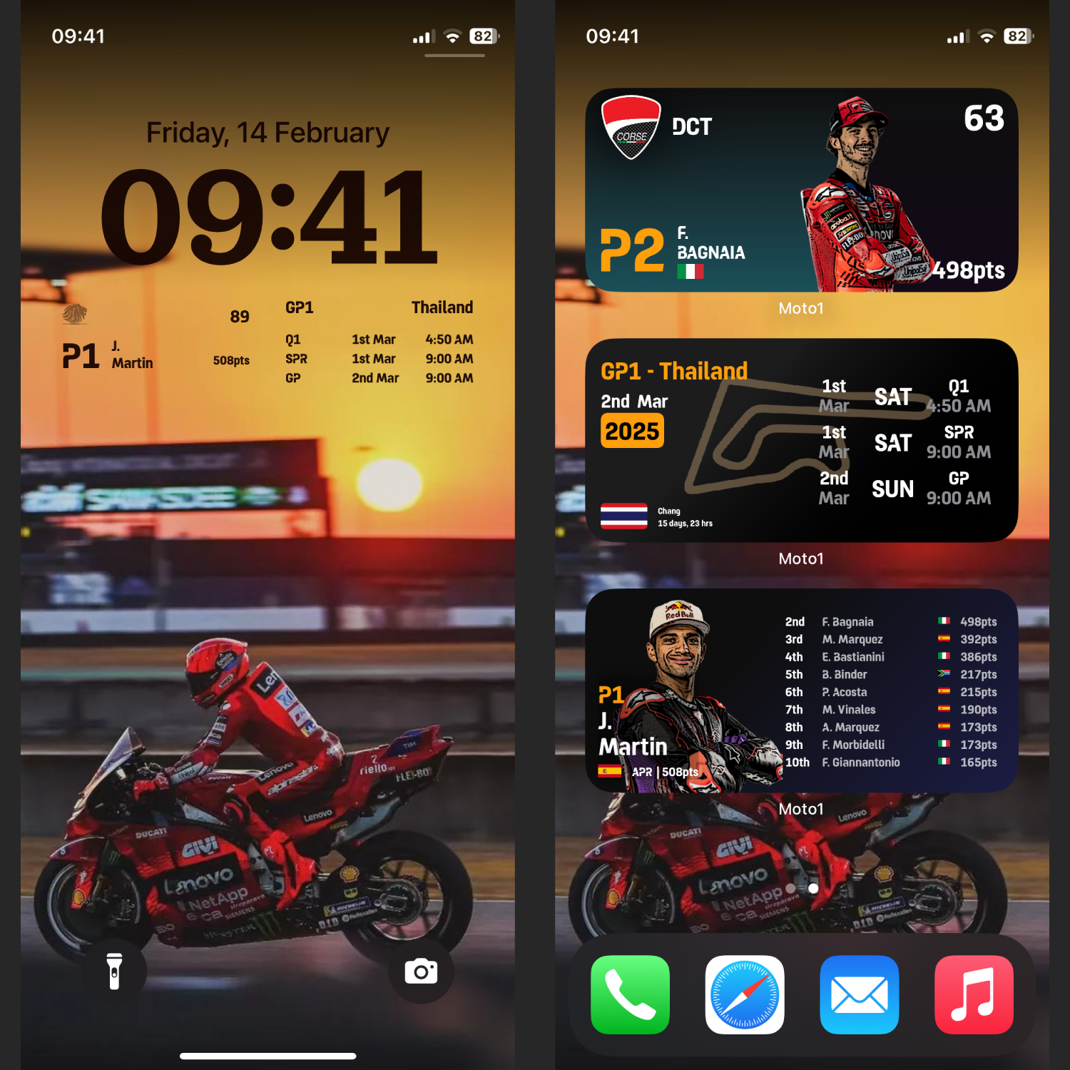 Média Moto1 - Widgets iOS MotoGP 1