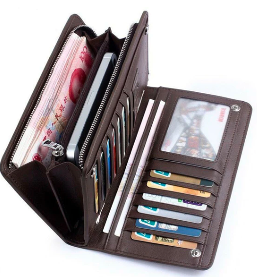 Mens Long Wallet With Zipper 				 				 media 7