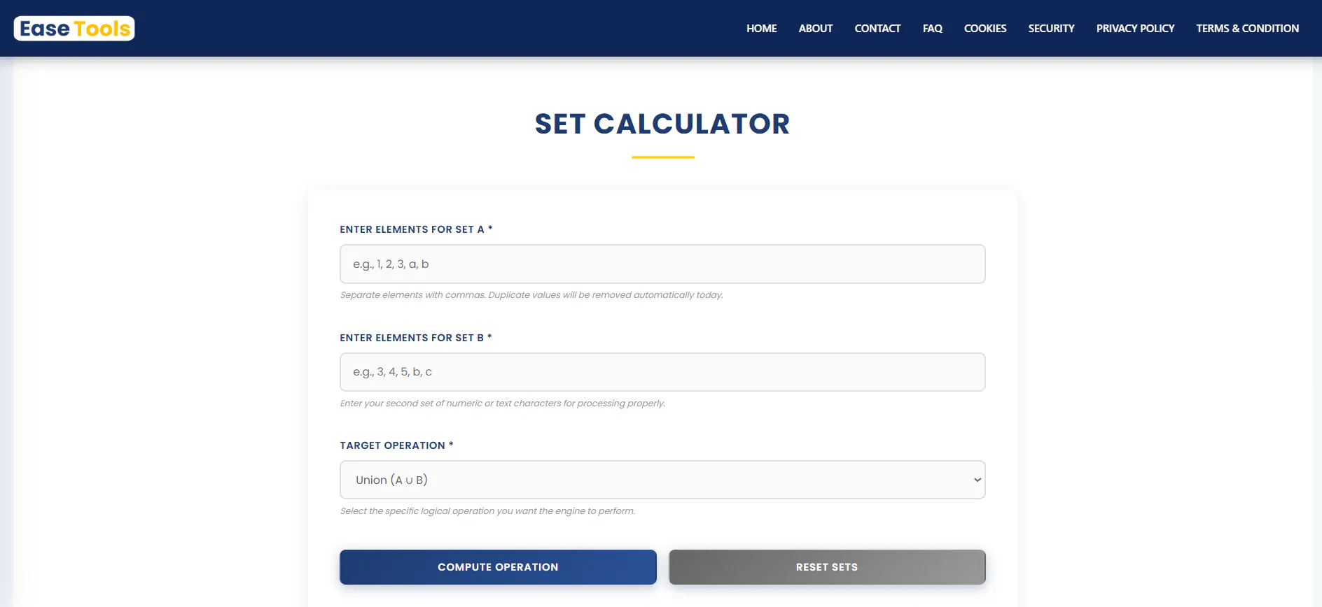 Set Calculator gallery image