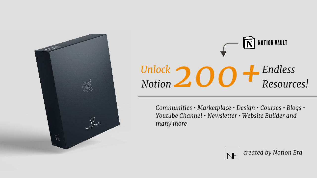 Notion Vault: 200 ทรัพยากรความคิด - ปลดล็อกความคิดด้วยทรัพยากรเหล่านี้ทั้งหมด media 1