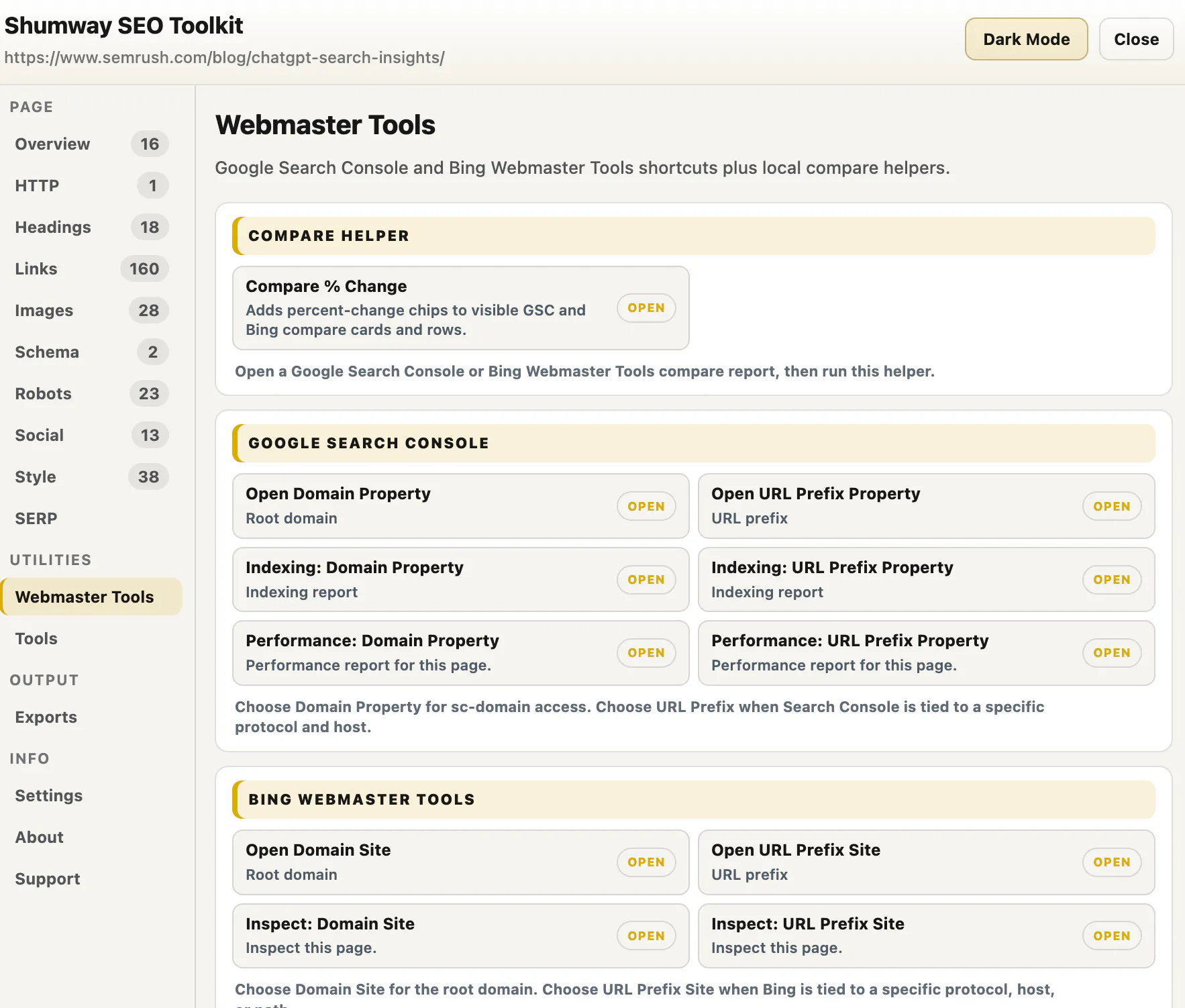 Shumway SEO Toolkit gallery image