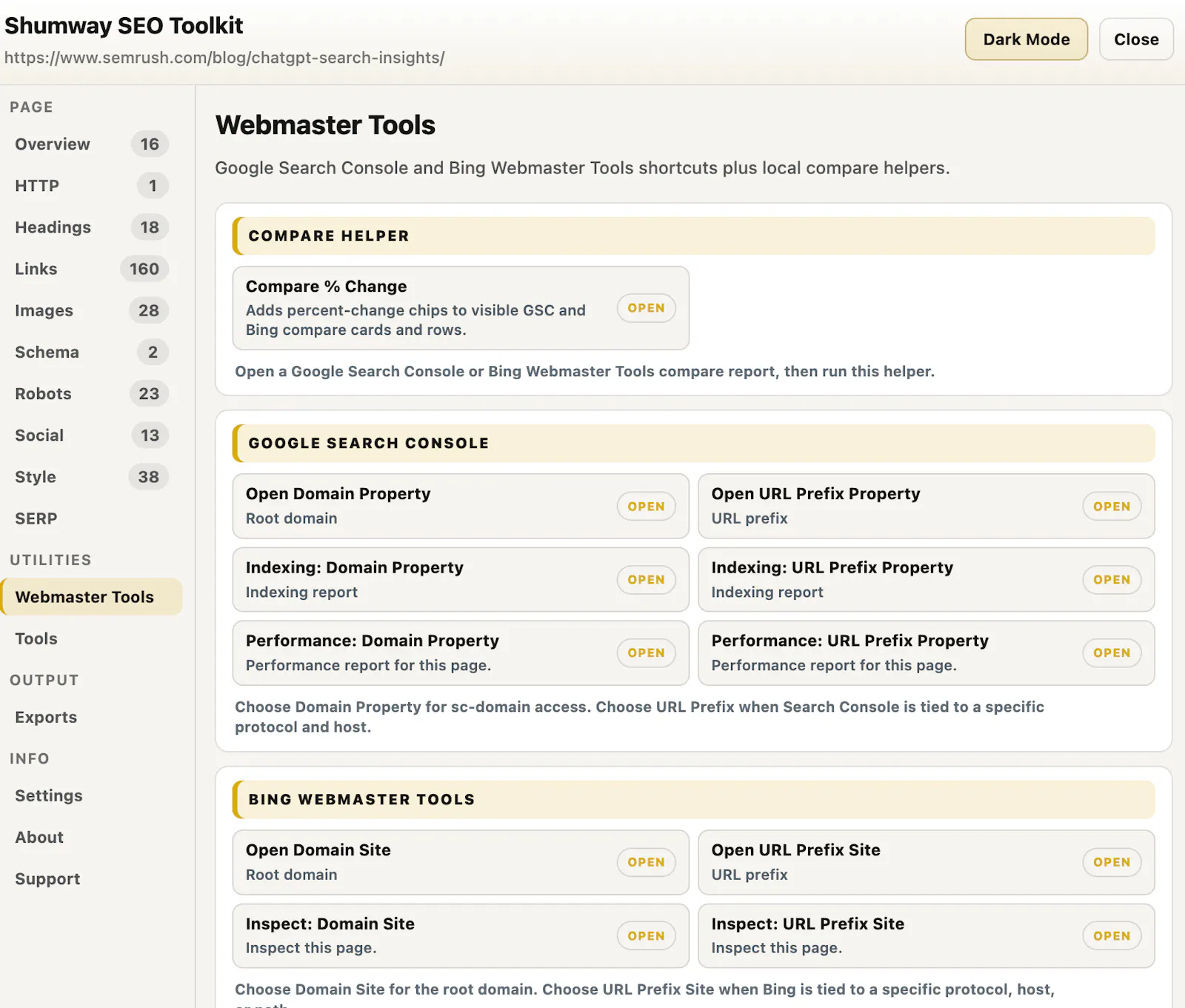 Shumway SEO Toolkit screenshot 12
