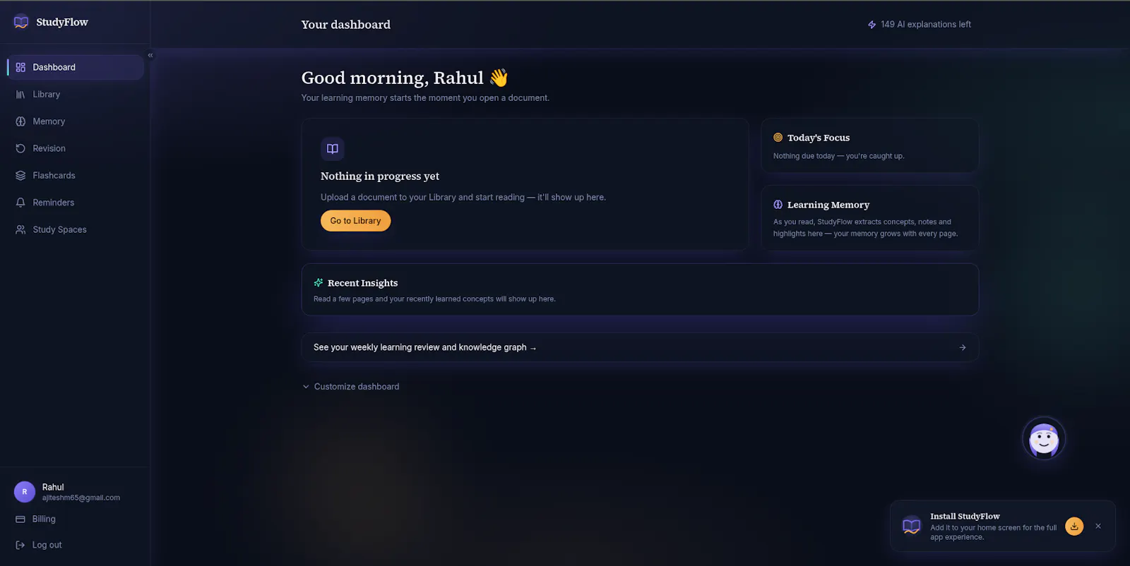 StudyFlow screenshot 1
