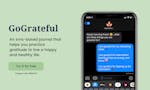 GoGrateful SMS-Based Gratitude Journal image