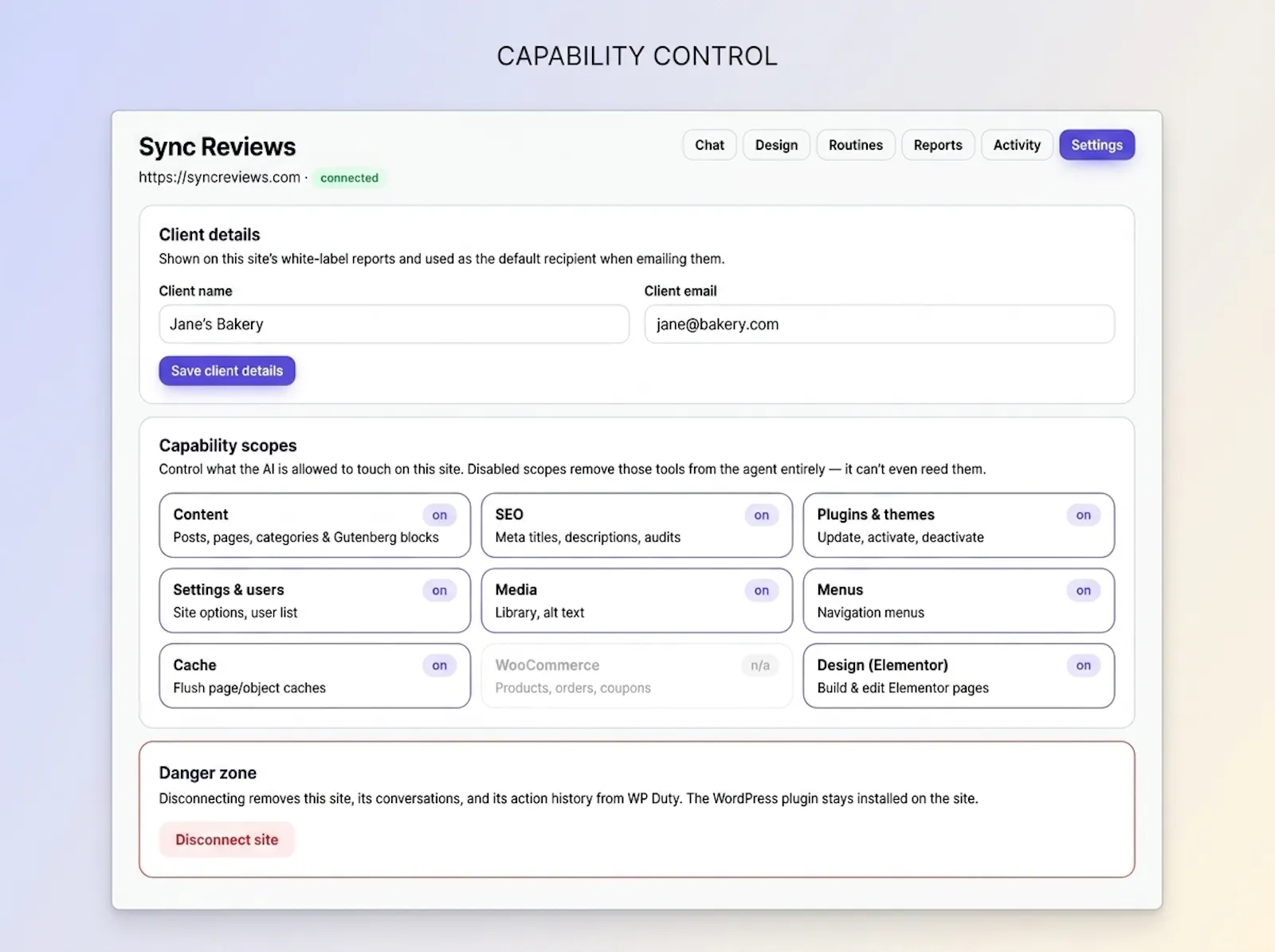 WP Duty screenshot 2