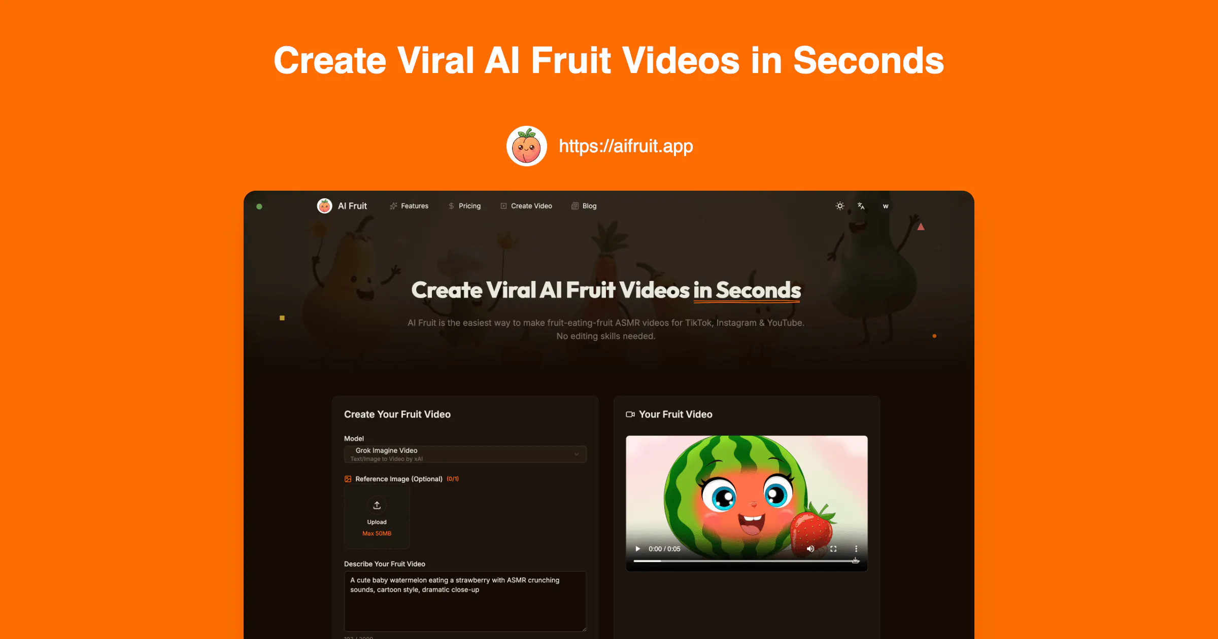 AI Fruit 제품 배너