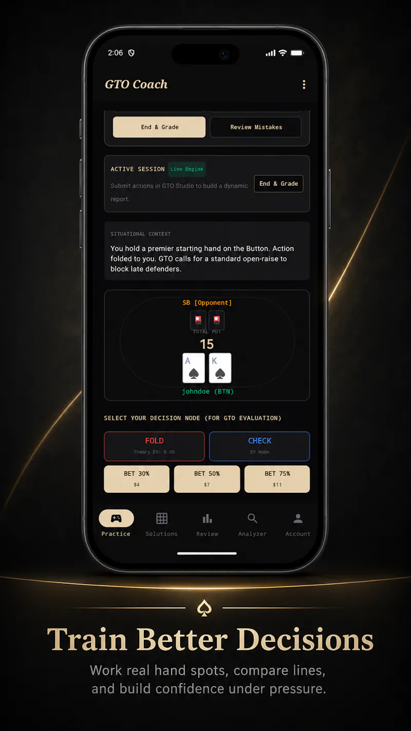 GTO Coach screenshot 2