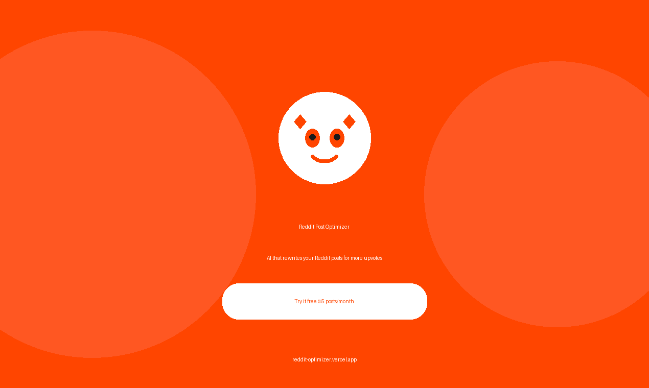 Reddit Post Optimizer gallery image