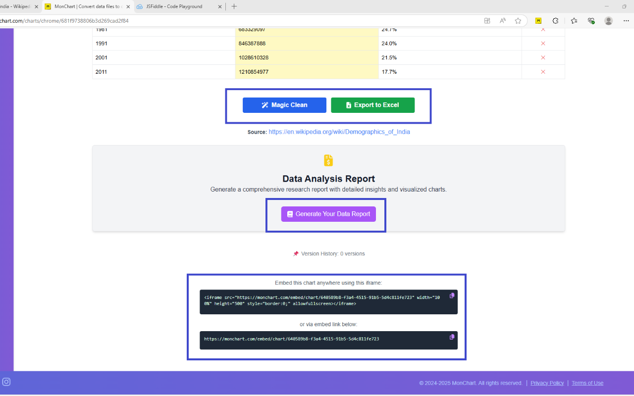 HTML Table Miner Add-on for Edge Browser gallery image